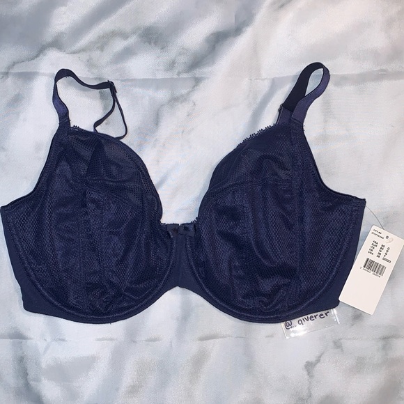 NWT Navy 36G / 36DDDD Parisian Plunge BRA CHANTELLE - Picture 2 of 16